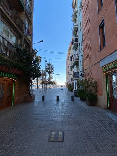 Ruas de Barceloneta, em Barcelona.