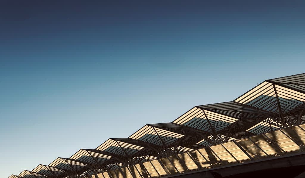 Obra do arquiteto Santiago Calatrava na estação Oriente, em Lisboa.