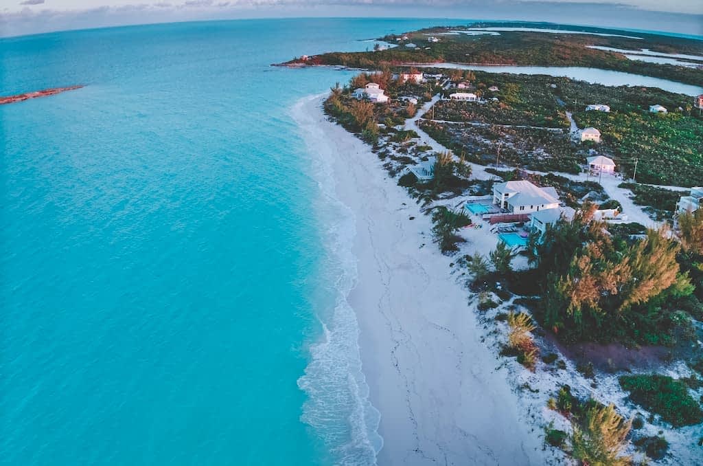 Foto da praia de Bermudas.