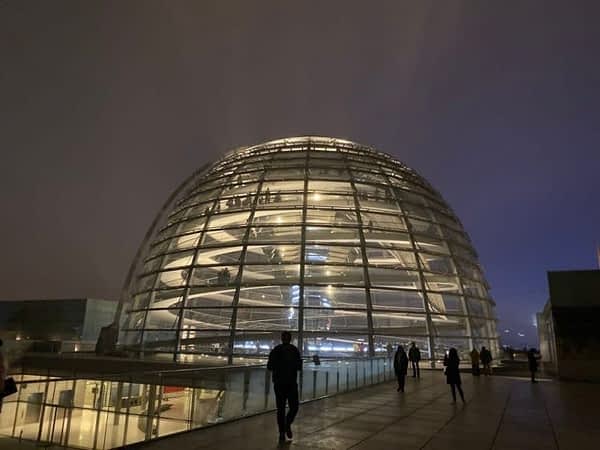 Foto da cúpula do Reichstag